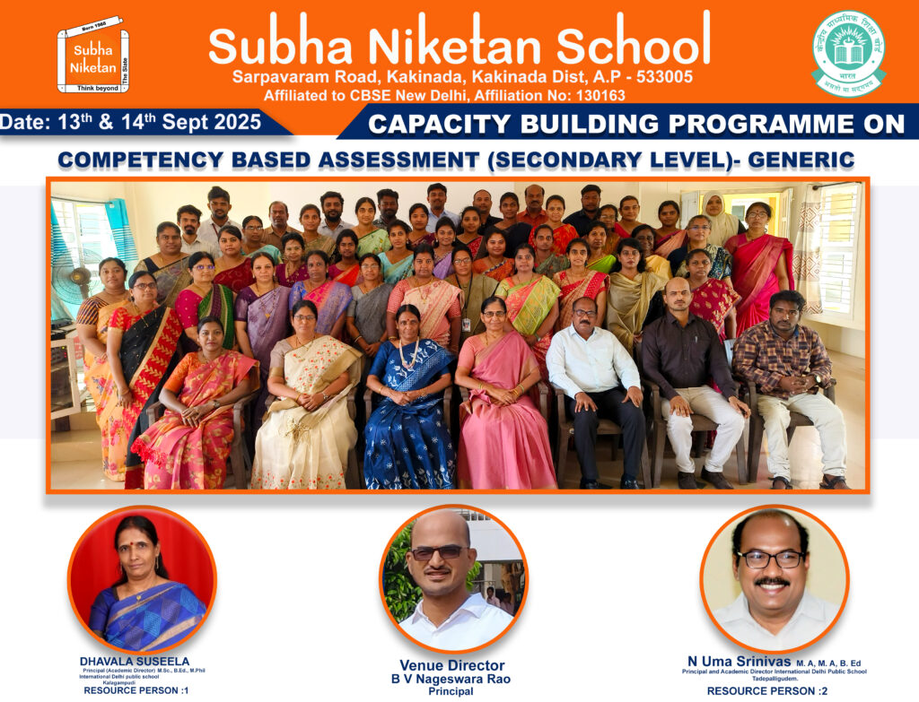 Capacity Building Programme on Competency Based Assessment - Secondary level - Generic - Subha Niketan School